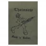 Besticktes T-Shirt Chainsaw Rock n Roller