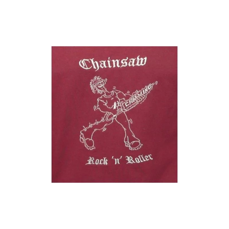 Besticktes Langarmshirt Chainsaw Rock n Roller für Herren