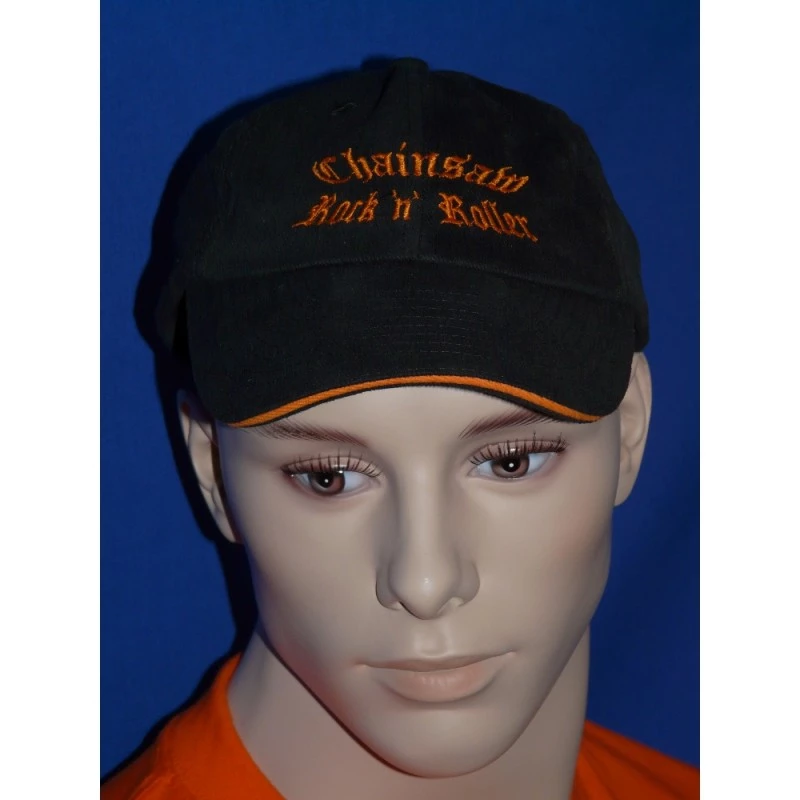 Bestickte Mütze Basecap Chainsaw Rock n Roller