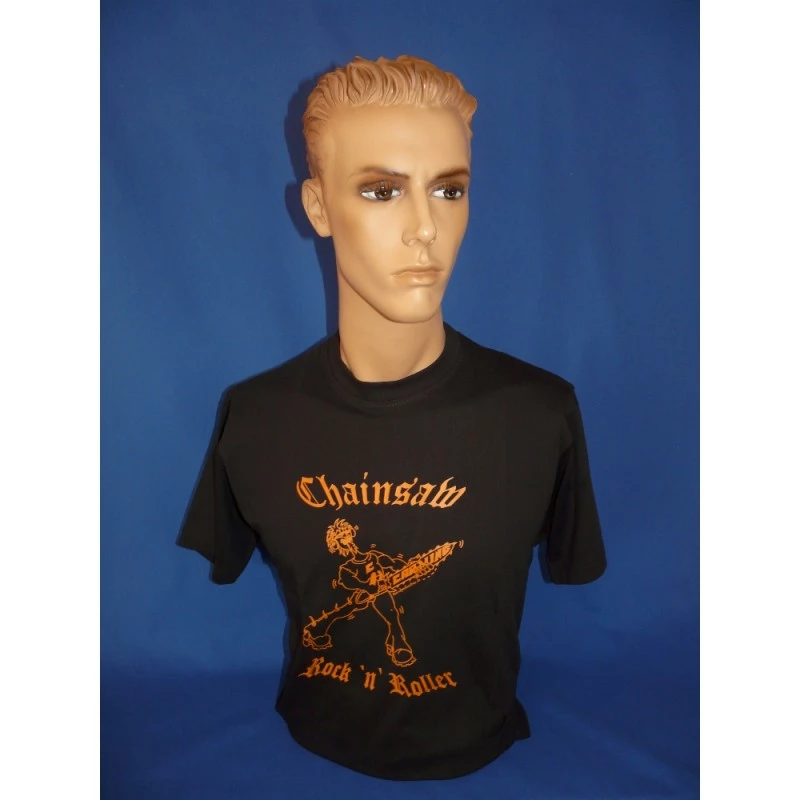 T-Shirt Chainsaw Rock n Roller schwarz