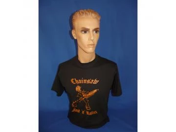 T-Shirt Chainsaw Rock n Roller schwarz