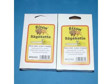 2 Stück Bison Sägekette 3/8" Hobby, 1,3mm , 52 Tgl.