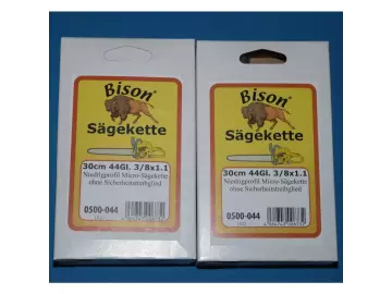 2 Stück Bison Sägekette 3/8" Hobby, 1,1 mm, 44 Tgl.