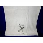 Besticktes Duschtuch Chainsaw Rock n Roller