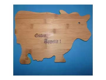 Holzbrettchen Kuh