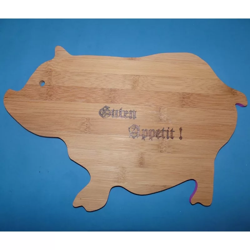 Holzbrettchen Schwein