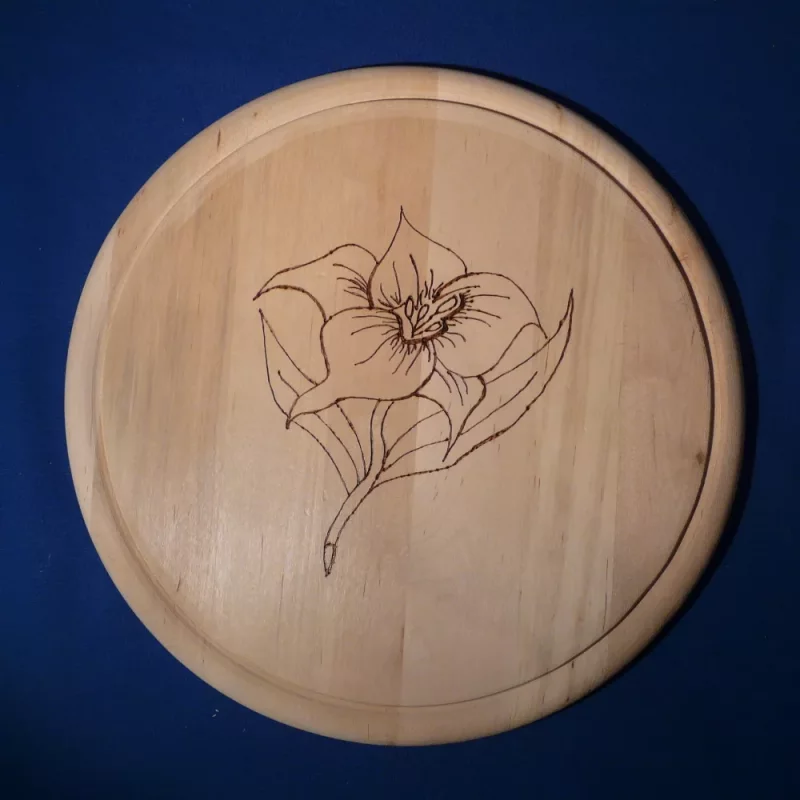 Brettchen rund Lotosblüte