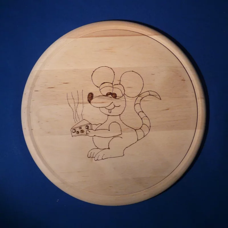 Brettchen rund Maus