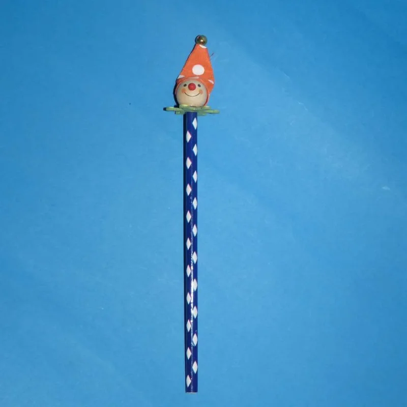 Buntstift Clown rot-weiße Mütze