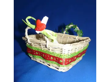 Deko Weidenkörbchen Design 1