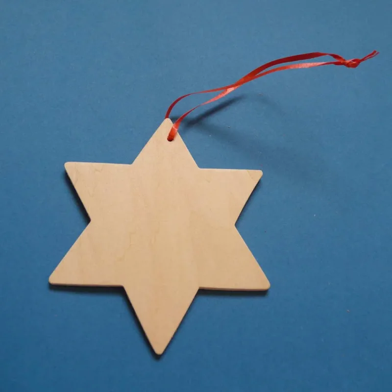 Holzanhänger Stern groß