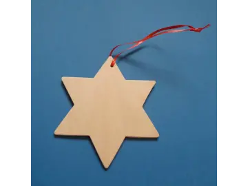 Holzanhänger Stern groß