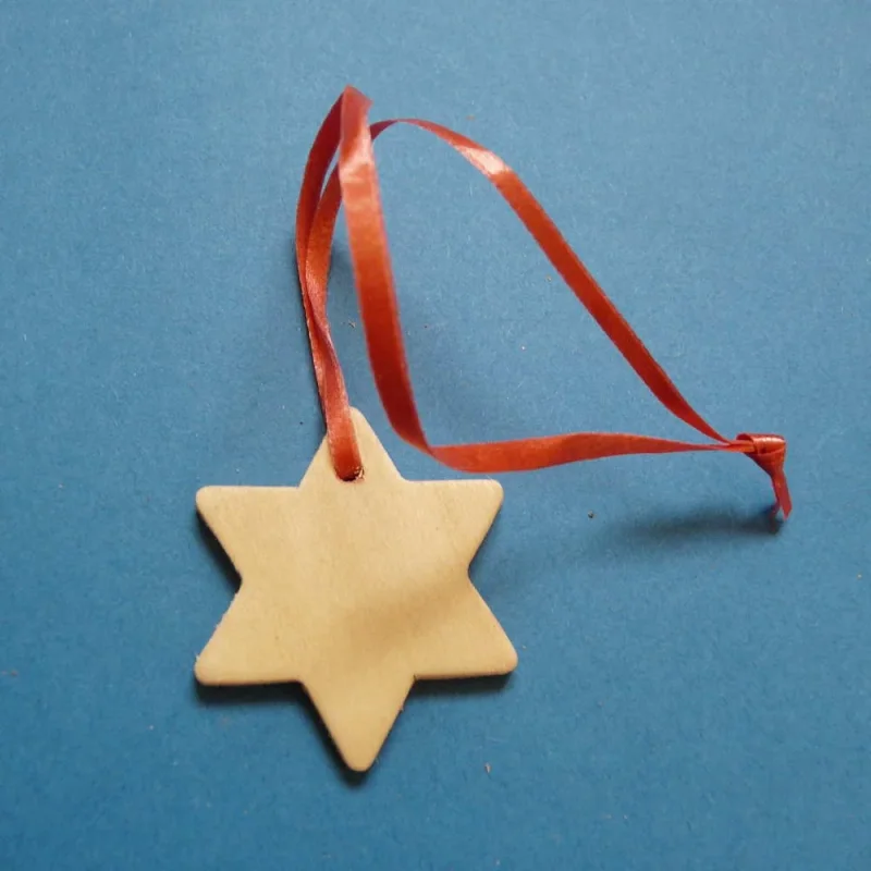Holzanhänger Stern klein