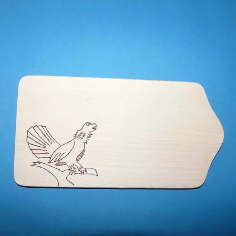 Holzbrettchen Auerhahn