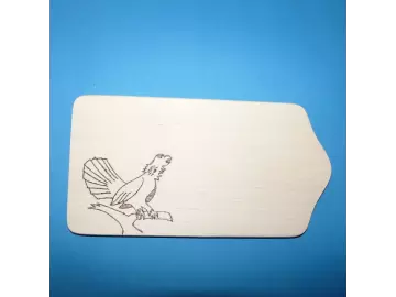 Holzbrettchen Auerhahn