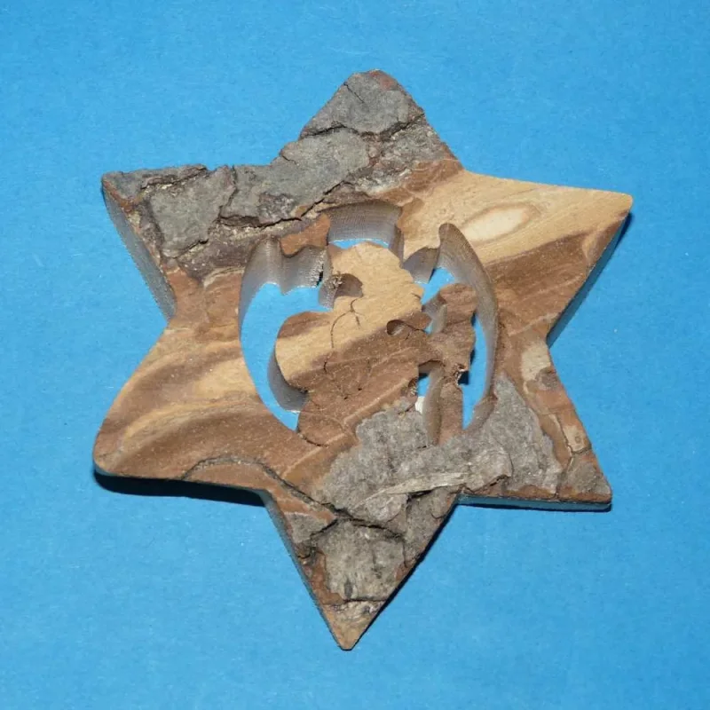 Holzstern Nikolaus