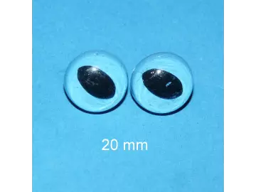 Katzenaugen hellblau 20 mm