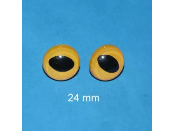 Katzenaugen gelb mit ovaler Pupille