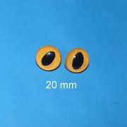 Katzenaugen gelb mit ovaler Pupille