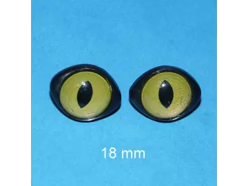 Katzenaugen grün 18 mm