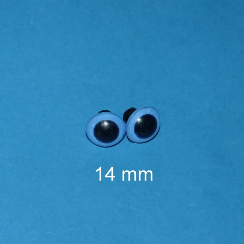 Kunststoffaugen blau 14 mm