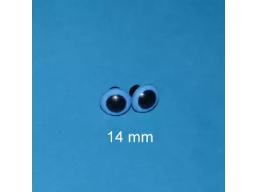 Kunststoffaugen blau 14 mm