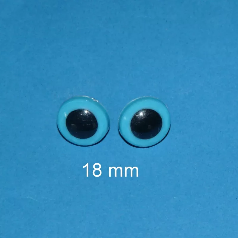 Kunststoffaugen blau 14 mm