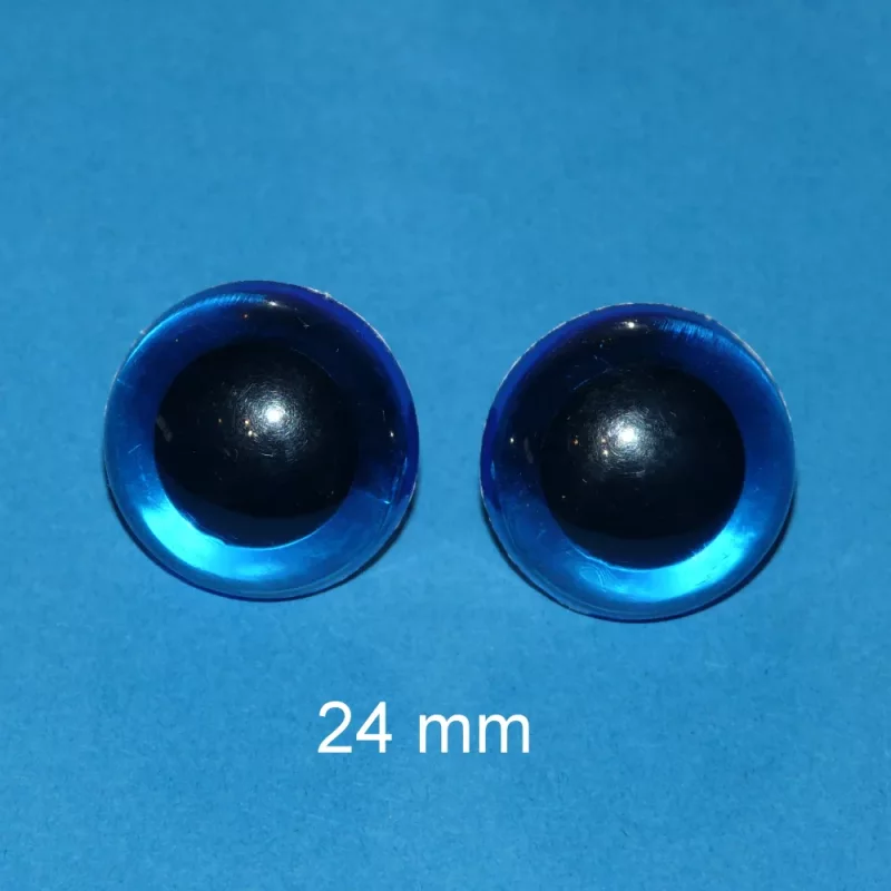 Kunststoffaugen blau 24 mm