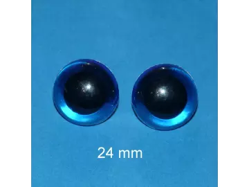 Kunststoffaugen blau 24 mm