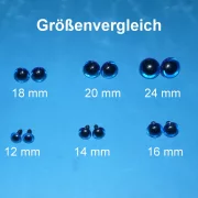 Kunststoffaugen blau 24 mm