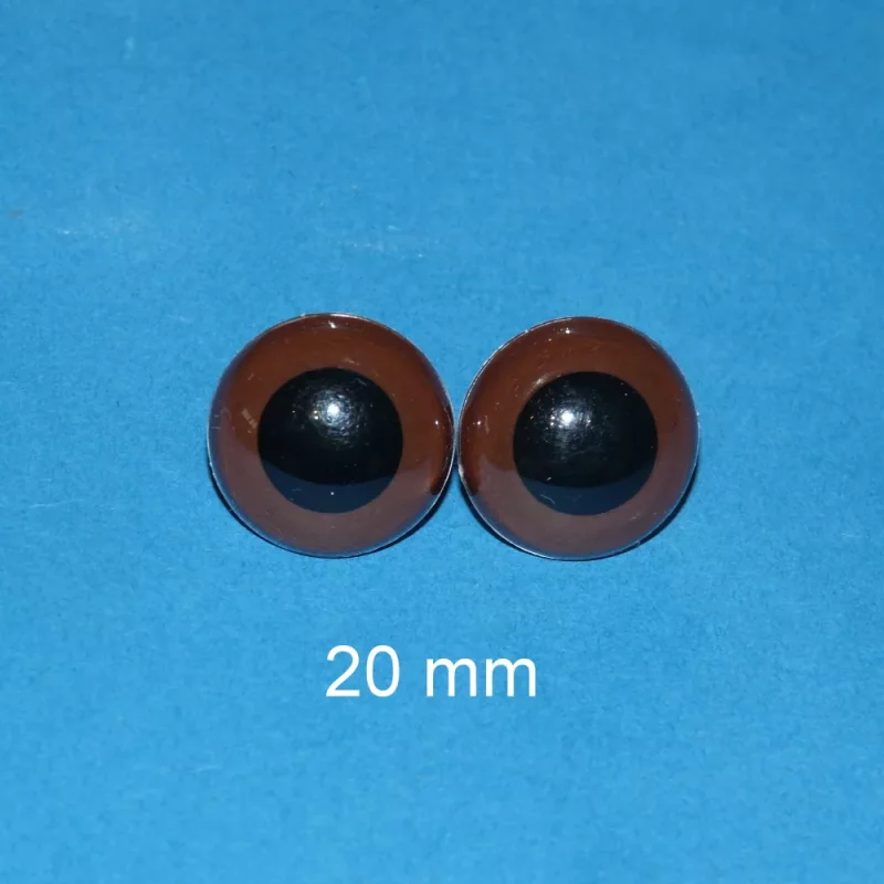 Kunststoffaugen braun