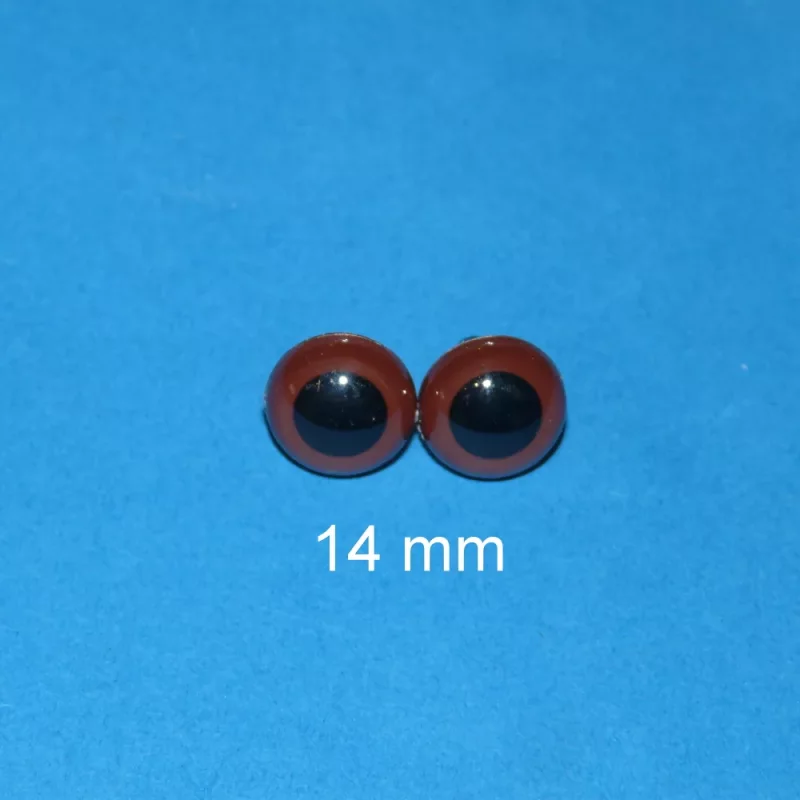 Kunststoffaugen braun