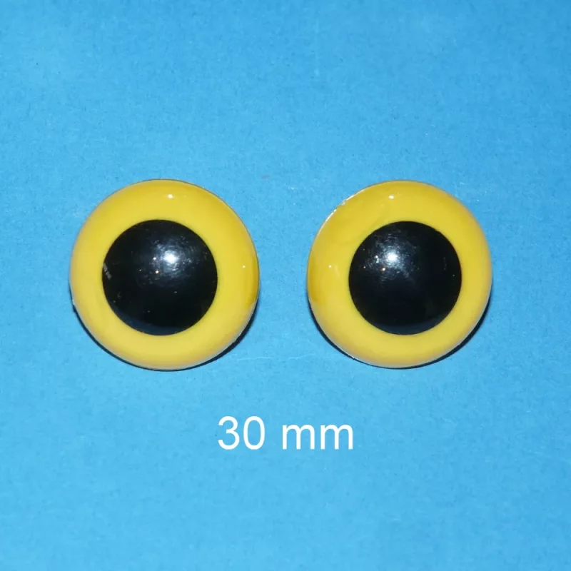 Kunststoffaugen gelb