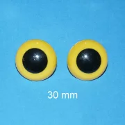 Kunststoffaugen gelb