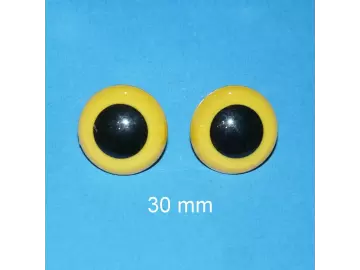 Kunststoffaugen gelb