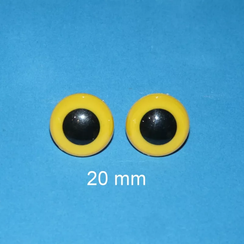 Kunststoffaugen gelb
