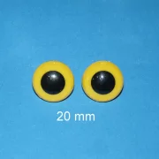 Kunststoffaugen gelb