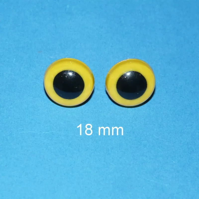 Kunststoffaugen gelb