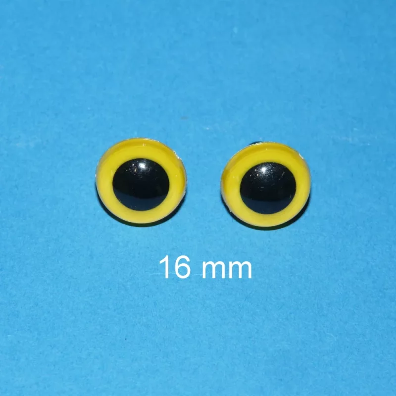 Kunststoffaugen gelb