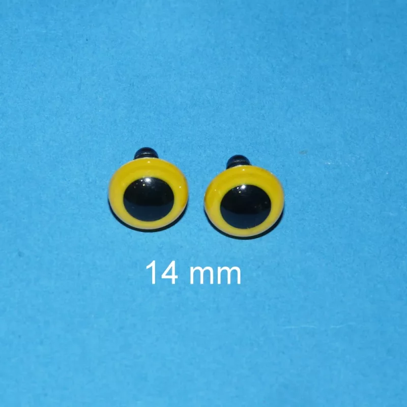 Kunststoffaugen gelb