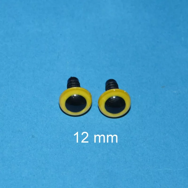 Kunststoffaugen gelb