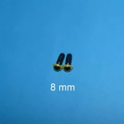 Kunststoffaugen gelb