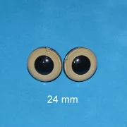 Kunststoffaugen hellbraun