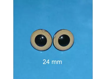 Kunststoffaugen hellbraun