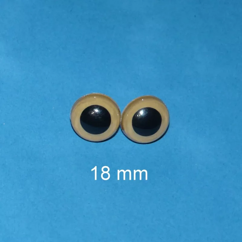 Kunststoffaugen hellbraun