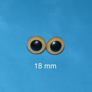 Kunststoffaugen hellbraun