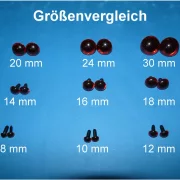 Kunststoffaugen topas
