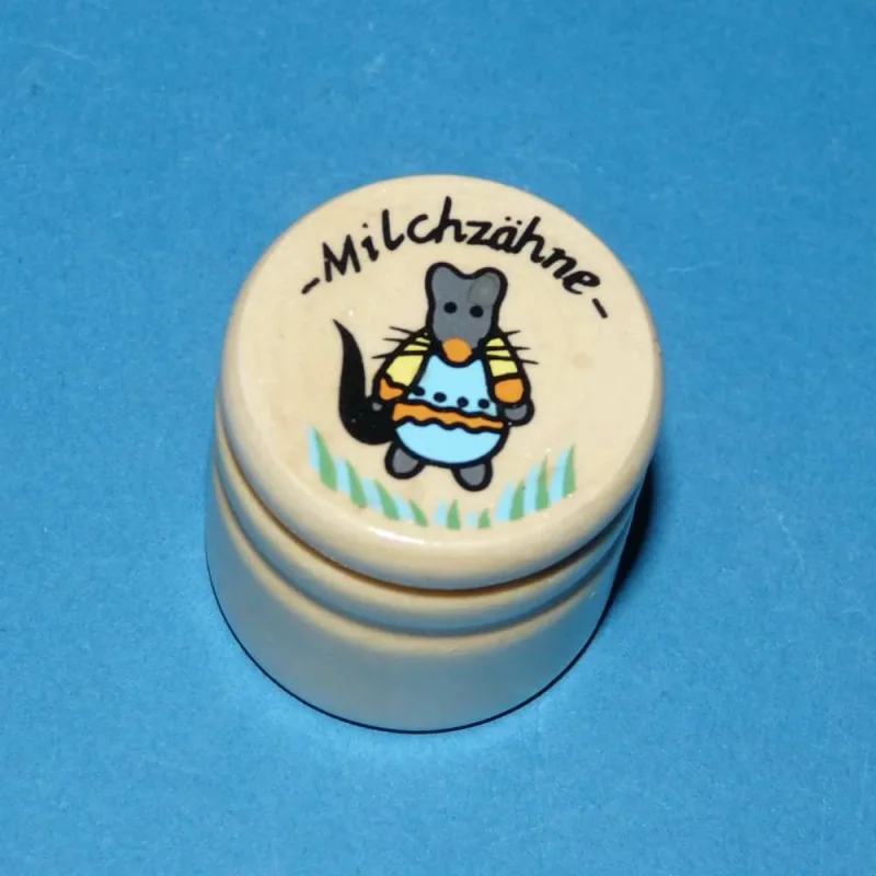 Milchzahndose Maus blau