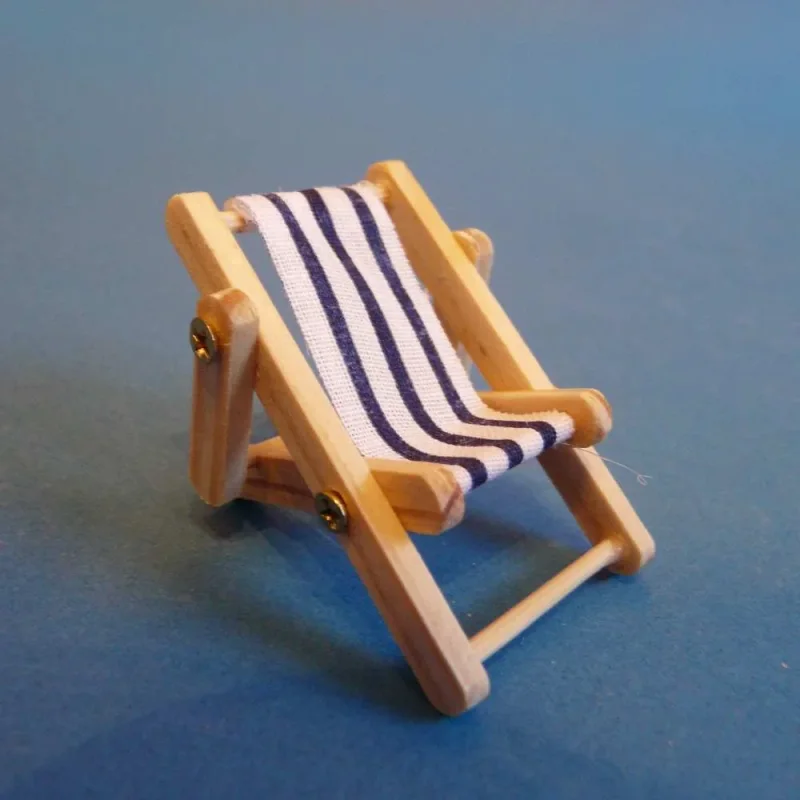 Mini Liegestuhl blau