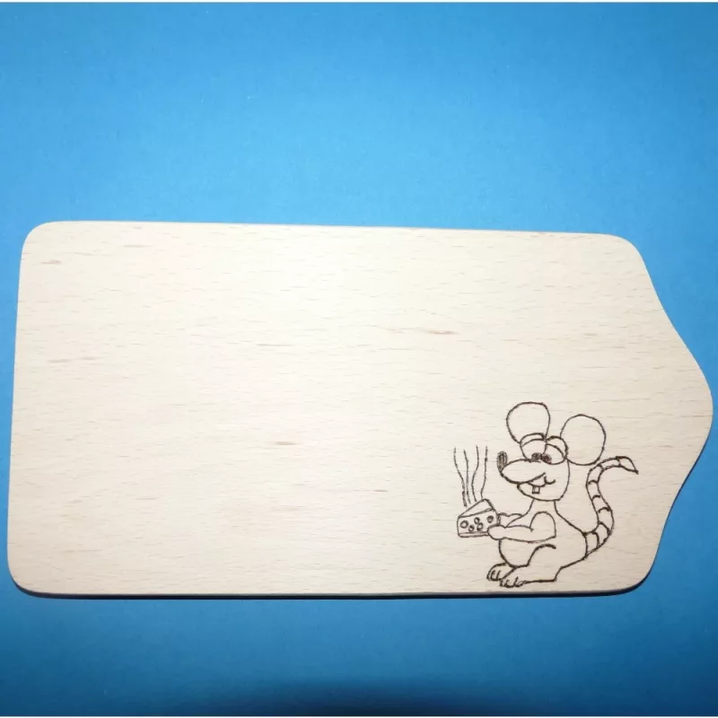 Holzbrettchen Maus